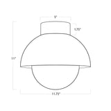 Montreux Flush Mount (Oil Rubbed Bronze and Natural Brass) Flush Mount Regina Andrew