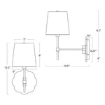 Mia Swing Arm Sconce Wall Sconces Regina Andrew