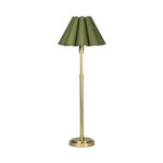 Polly Buffet Lamp (Natural Brass with Green Scalloped Shade) Table Lamps Regina Andrew