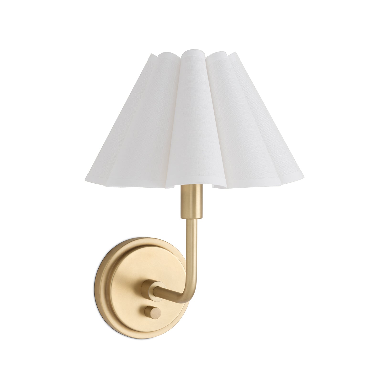 OVERSTOCK ITEM - Polly Sconce Single - Brass/White Shade - set of 2 LIGHTING - in store Regina Andrew