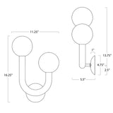 Happy Sconce Right Side (Oil Rubbed Bronze) Wall Sconces Regina Andrew