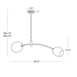 Artemis Pendant Double (Oil Rubbed Bronze with Champagne Glass) Pendants Regina Andrew