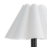 Polly Sconce Single (Blackened Brass with White Scalloped Shade) Wall Sconces Regina Andrew