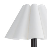 Polly Sconce Single (Blackened Brass with White Scalloped Shade) Wall Sconces Regina Andrew