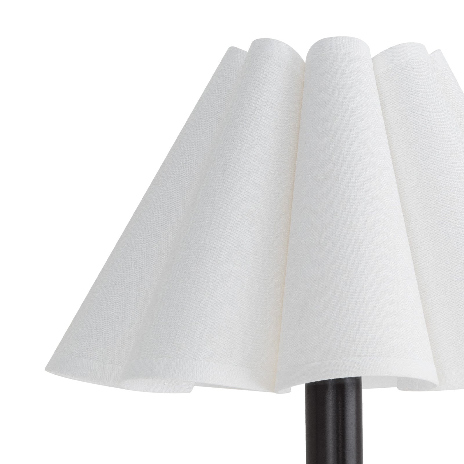 Polly Sconce Single (Blackened Brass with White Scalloped Shade) Wall Sconces Regina Andrew