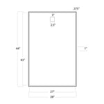 Hanging Rectangle Mirror (Natural Brass) Mirrors Regina Andrew