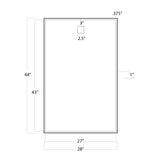 Hanging Rectangle Mirror (Natural Brass) Mirrors Regina Andrew