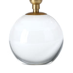 Giorgio Crystal Mini Lamp (Natural Brass with Rattan Shade) Mini Lamps Regina Andrew