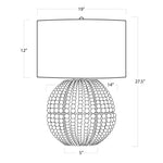 Tropez Table Lamp (Grey) Table Lamps Regina Andrew