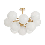 Shine Flush Mount (Natural Brass with Swirl Glass) Flush Mount Regina Andrew