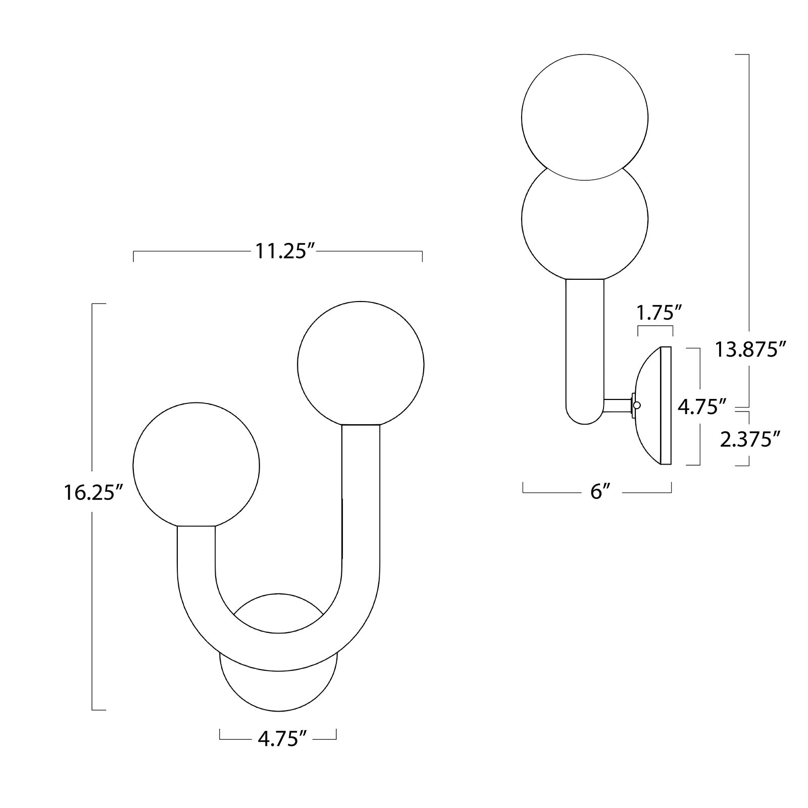 Happy Outdoor Sconce (Left) Wall Sconces Regina Andrew