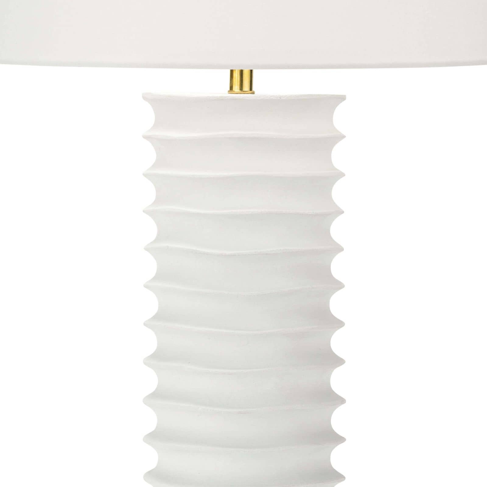 Nabu Metal Column Table Lamp (White) Table Lamps Regina Andrew