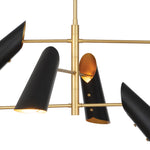 Vest Chandelier (Blackened Brass and Natural Brass) Chandelier Regina Andrew