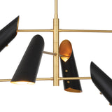 Vest Chandelier (Blackened Brass and Natural Brass) Chandelier Regina Andrew