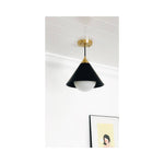 STORE FIXTURE - Hilton Pendant - Black/Brass LIGHTING - store fixture Regina Andrew