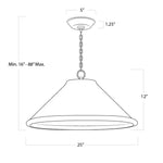 STORE FIXTURE - Billie Concrete Pendant Large LIGHTING - store fixture Regina Andrew