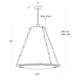 French Maid Chandelier Large (Black) Chandelier Regina Andrew
