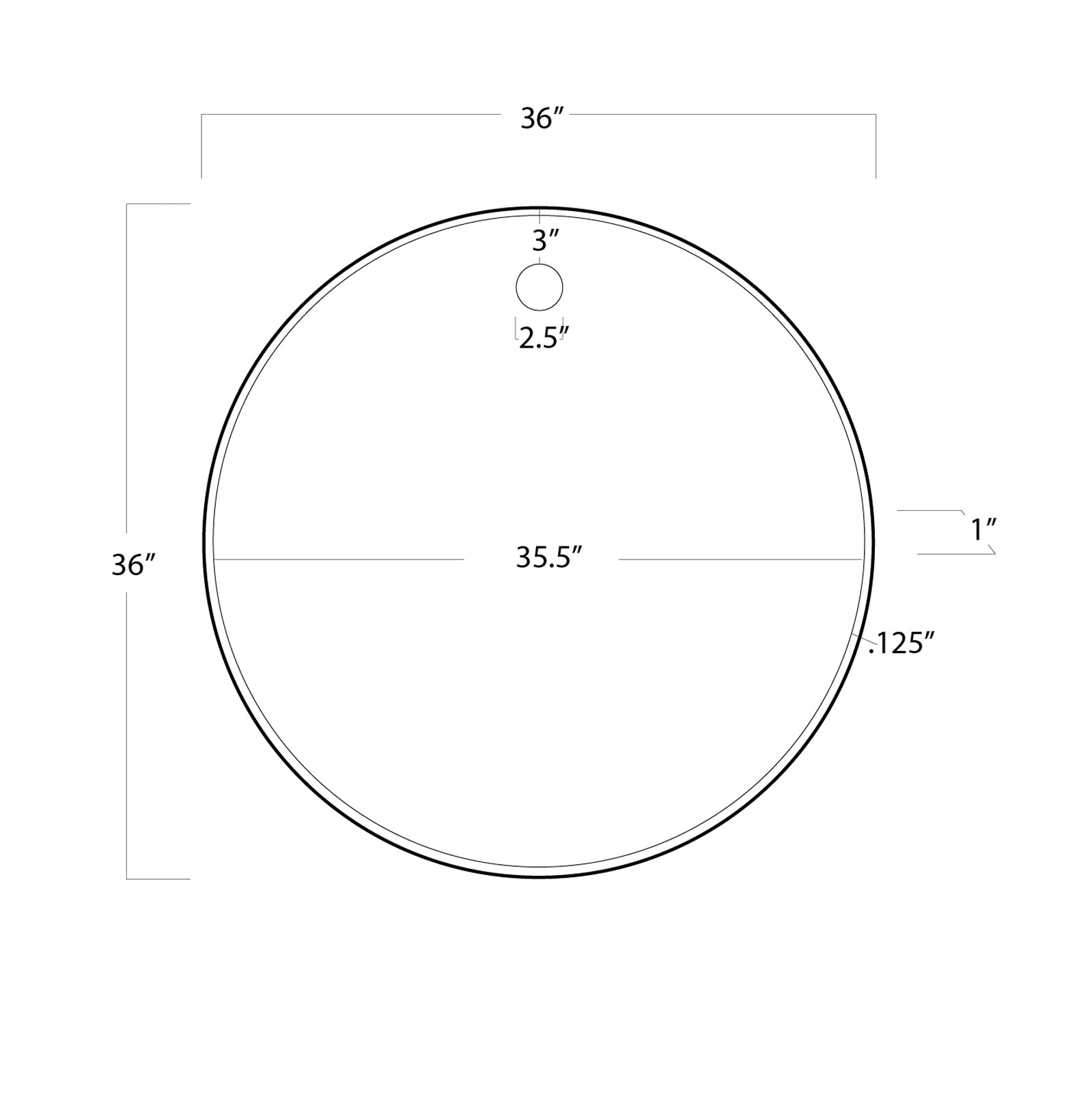 Hanging Circular Mirror (Natural Brass) Mirrors Regina Andrew