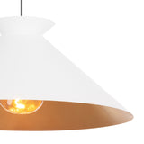 Viggo Pendant Large (White and Gold) Pendants Regina Andrew