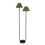 IN STORE - Polly Floor Lamp (Blackened Brass with Green Scalloped Shade) LIGHTING - in store Regina Andrew