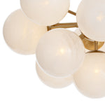 Shine Flush Mount (Natural Brass with Swirl Glass) Flush Mount Regina Andrew