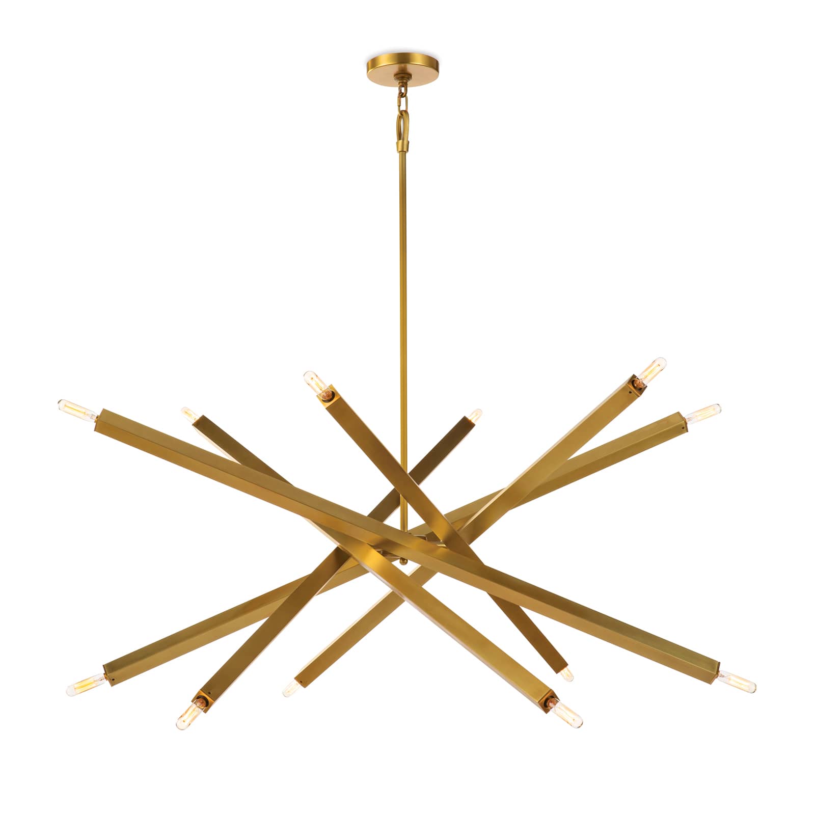 Viper Chandelier (Natural Brass) Chandelier Regina Andrew