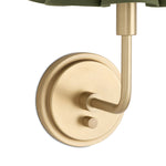Polly Sconce Single (Natural Brass with Green Scalloped Shade) Wall Sconces Regina Andrew