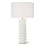 Nabu Metal Column Table Lamp (White) Table Lamps Regina Andrew