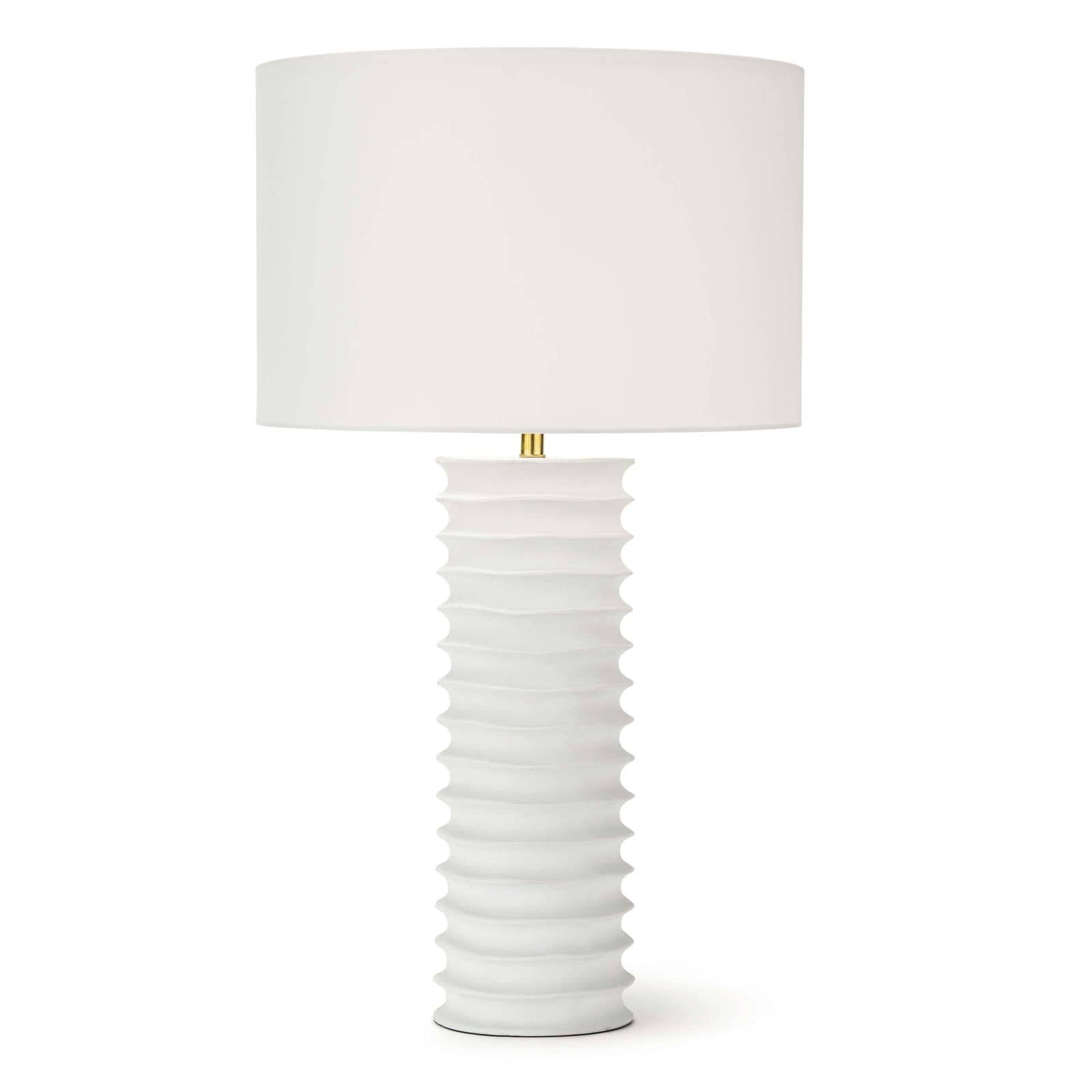 Nabu Metal Column Table Lamp (White) Table Lamps Regina Andrew