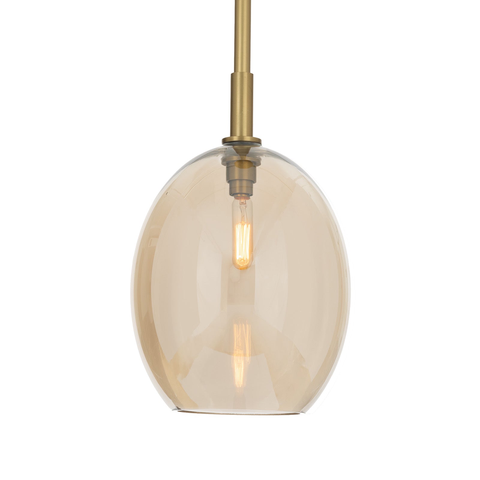Artemis Pendant Single (Natural Brass with Champagne Glass) Pendants Regina Andrew