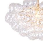 Bubbles Chandelier (Clear) Natural Brass Chandelier Regina Andrew