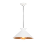 STORE FIXTURE - Viggo Pendant Small - White/Gold LIGHTING - store fixture Regina Andrew
