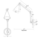Sal Task Sconce (Oil Rubbed Bronze) Wall Sconces Regina Andrew