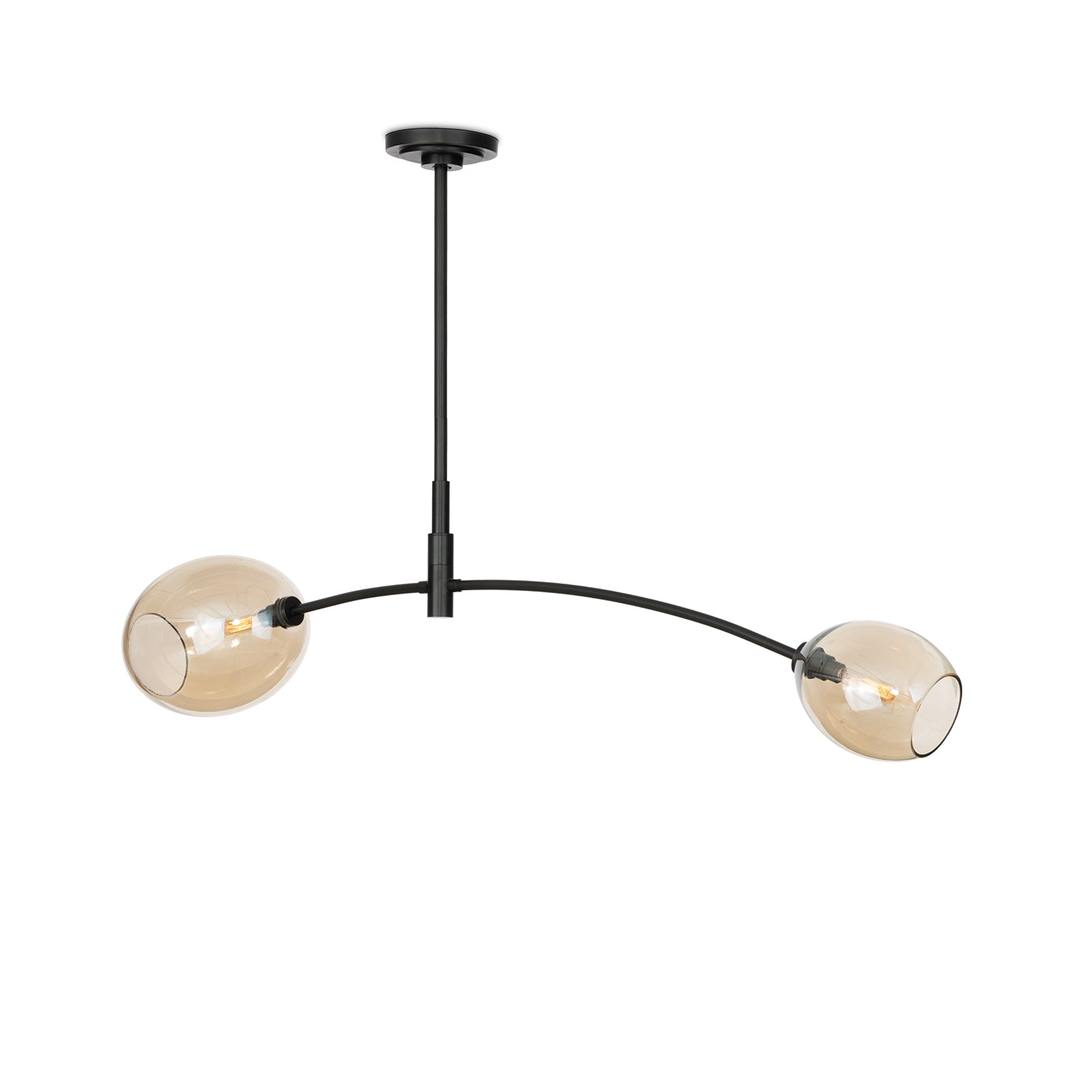 Artemis Pendant Double (Oil Rubbed Bronze with Champagne Glass) Pendants Regina Andrew
