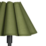 Polly Buffet Lamp (Blackened Brass with Green Scalloped Shade) Table Lamps Regina Andrew