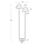 IN STORE - Polly Floor Lamp (Natural Brass with Green Scalloped Shade) LIGHTING - in store Regina Andrew