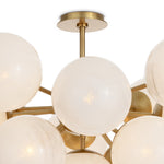 Shine Flush Mount (Natural Brass with Swirl Glass) Flush Mount Regina Andrew