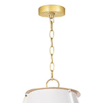 French Maid Chandelier Large (White and Natural Brass) Chandelier Regina Andrew
