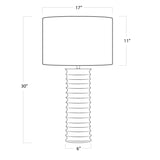 Nabu Metal Column Table Lamp (White) Table Lamps Regina Andrew