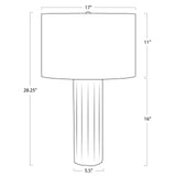 Tambour Concrete Table Lamp Table Lamps Regina Andrew