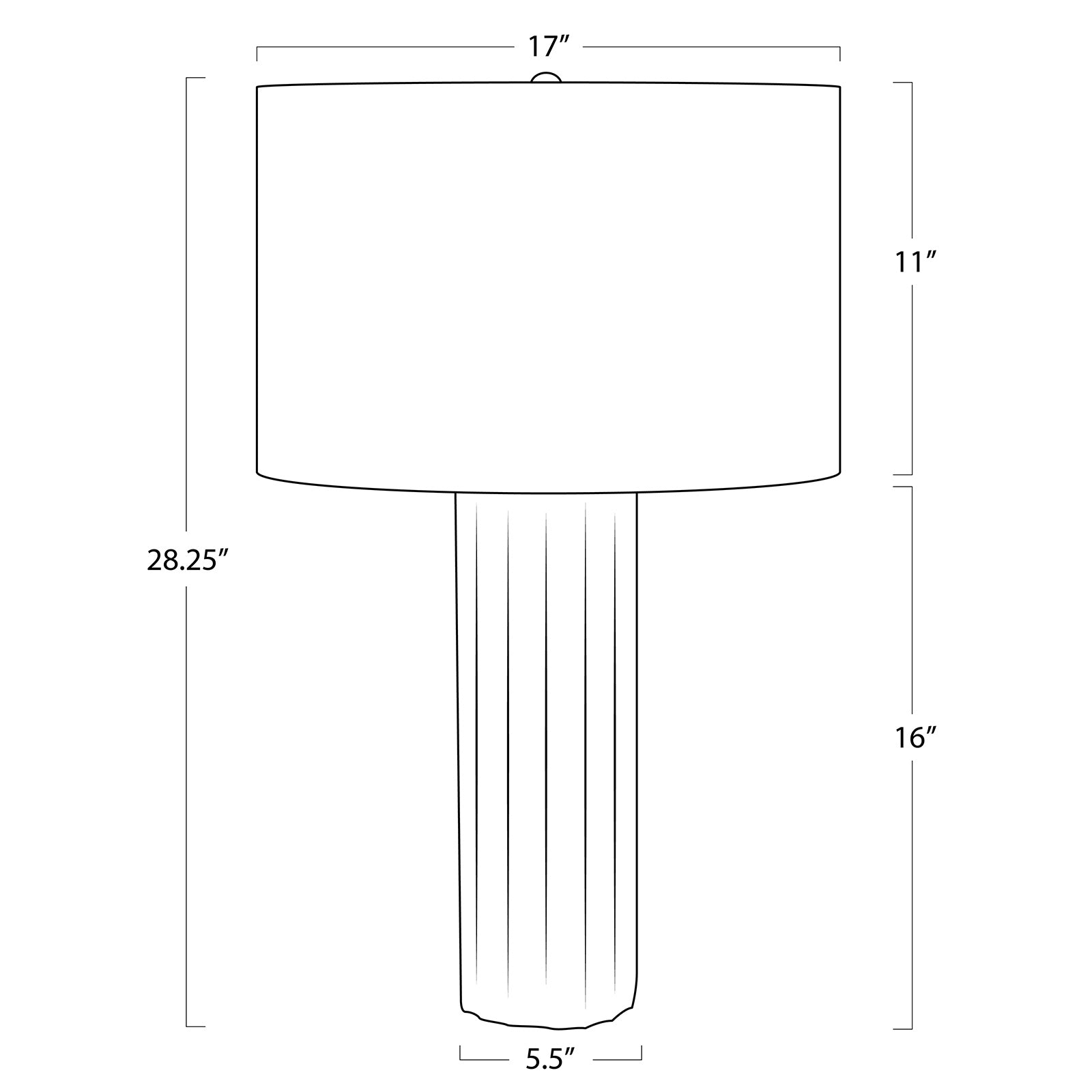 Tambour Concrete Table Lamp Table Lamps Regina Andrew