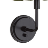 Polly Sconce Single (Blackened Brass with Green Scalloped Shade) Wall Sconces Regina Andrew
