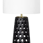 Kelvin Ceramic Table Lamp (Black) Table Lamps Regina Andrew