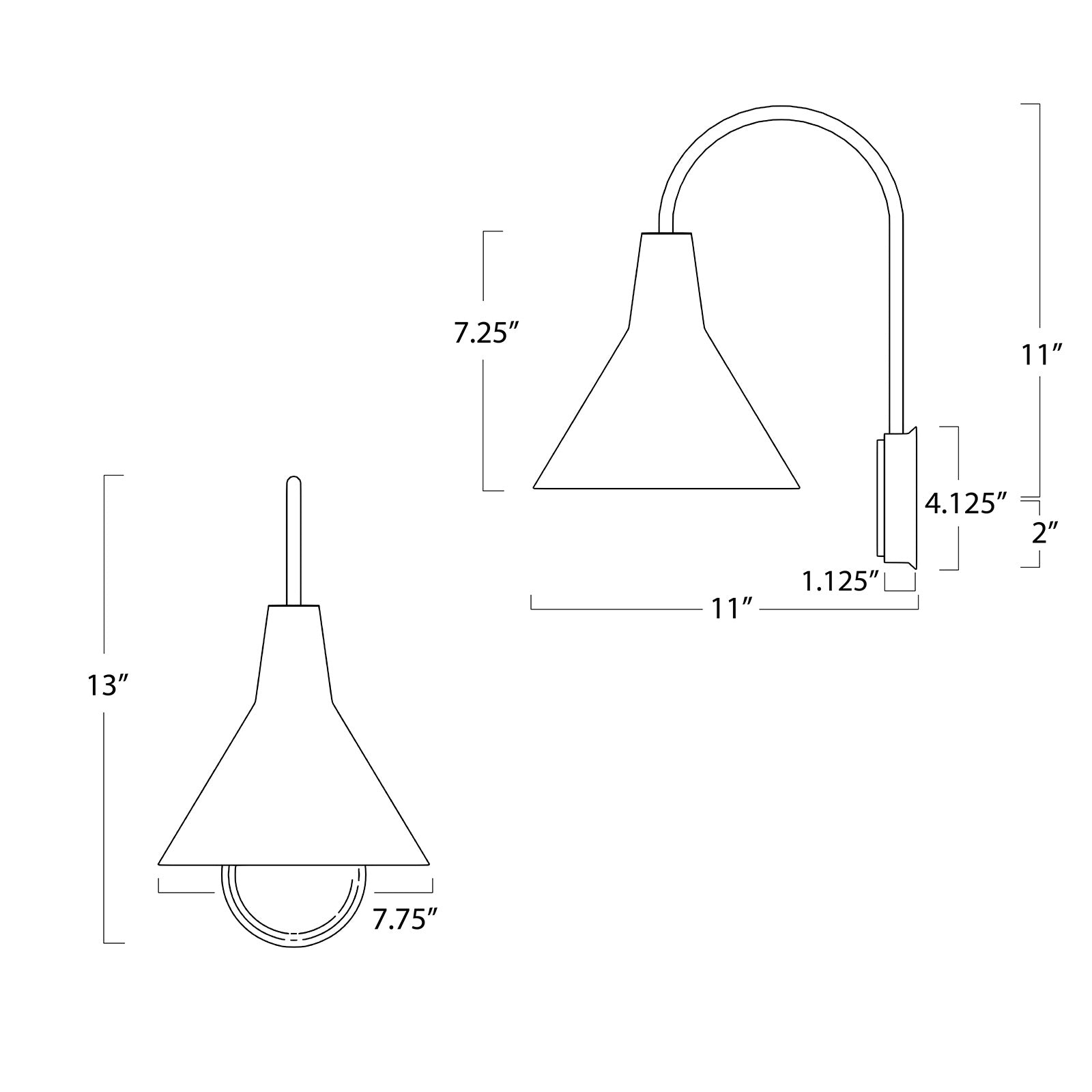 Dublin Sconce (Natural Brass) Wall Sconces Regina Andrew