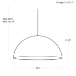 STORE FIXTURE - Sigmund Pendant Large (White and Gold) LIGHTING - store fixture Regina Andrew