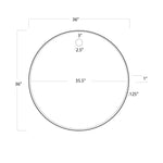 Hanging Circular Mirror (Steel) Mirrors Regina Andrew