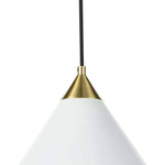 Hilton Pendant (White and Natural Brass) Pendants Regina Andrew