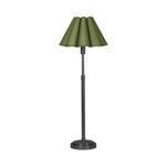 Polly Buffet Lamp (Blackened Brass with Green Scalloped Shade) Table Lamps Regina Andrew