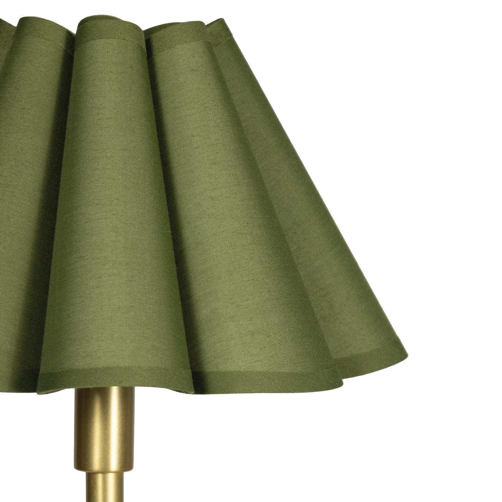 IN STORE - Polly Floor Lamp (Natural Brass with Green Scalloped Shade) LIGHTING - in store Regina Andrew