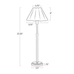 IN STORE - Polly Buffet Lamp - Brass with White Shade LIGHTING - in store Regina Andrew